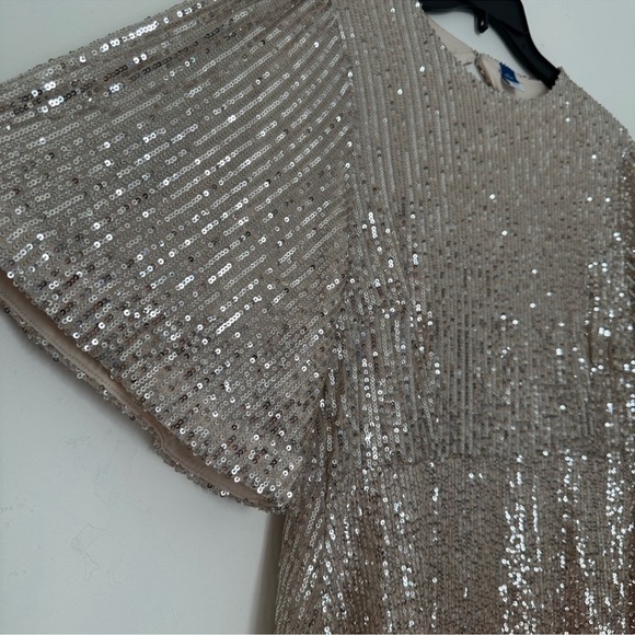 Sequin Dress in Gold and Brown Ombre - Picture 5 of 9
